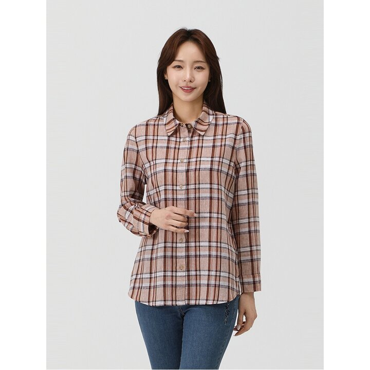 [PAT] 기본 린넨 체크 셔츠_1J41532