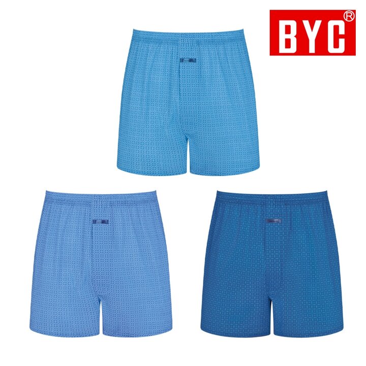 BYC 모시박서 남성 트렁크 3매입 여름 사각팬티 ECF3054