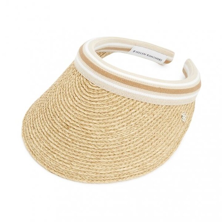 헬렌카민스키 비앙카 10 스트라이프 여성 바이저 HAT50265 NATURAL NOUGAT STRIPE