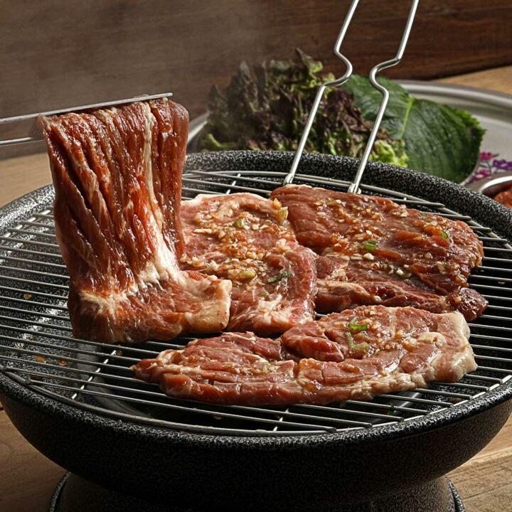 [무보까] 한돈 목살 양념구이 300g x 4팩, 국내산 돼지갈비