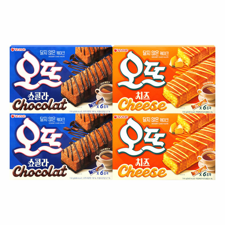 오리온 오뜨 치즈 144g 2개+쇼콜라 150g 2개
