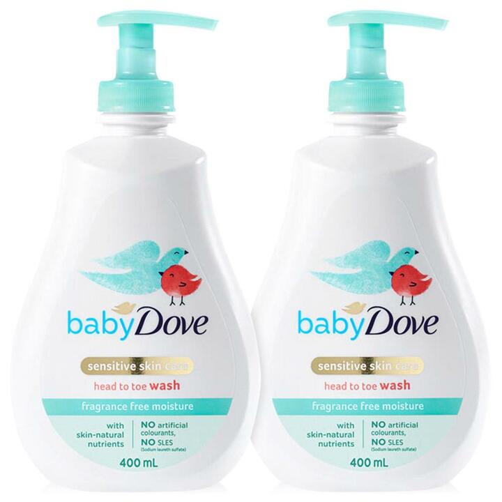 도브 올인원 베이비 워시 400ml 2개 (카밍/리치/프래그런스프리) 성인 사용 가능 