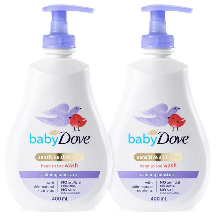 도브 올인원 베이비 워시 400ml 2개 (카밍/리치/프래그런스프리) 성인 사용 가능 