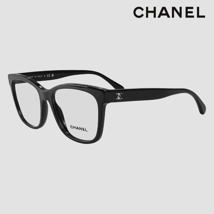샤넬 스퀘어 레터링 안경 CH3392 A75208 C501 블랙