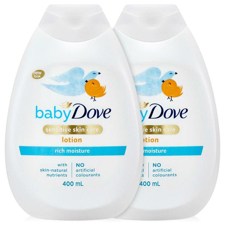 도브 베이비 로션 400ml 2개 (카밍/리치) 