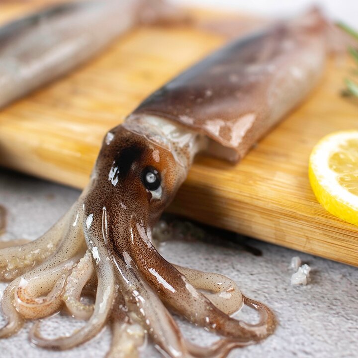 [G][마녀바스켓] 녹진한 손질 통찜용 오징어 자연산 1.5kg(12-21미)