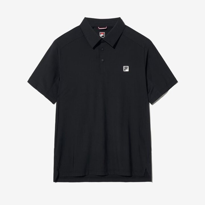(광주신세계)[FILA] 테니스 고기능 핫멜팅 카라티셔츠 (FS2TSH2305M BLK)