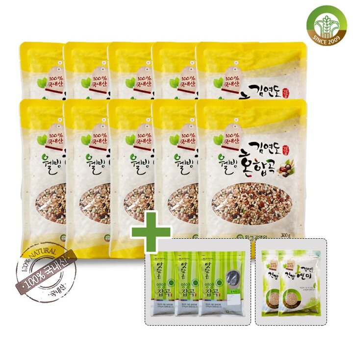 [김연도혼합곡] 웰빙혼합곡 500g x 10봉+찰흑미500g x 3봉+현미600g x 2봉
