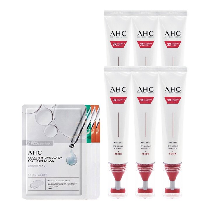 [최신상] AHC 아이크림 시즌14 풀 리프트 T괄사 리프팅 40ml 6개 마스크팩 4매