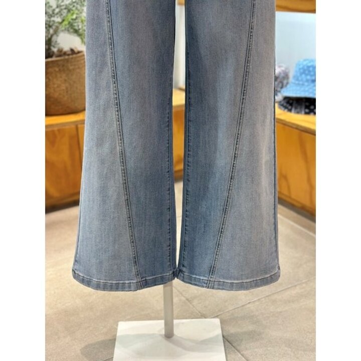 (신세계하남점)라인배색 와이드 데님팬츠(LK61E5DP521X)