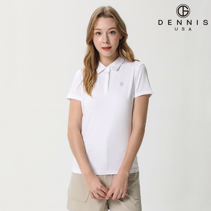 데니스골프 25SS 여성 스포티 쿨 카라 반팔티_NAQMLTS073