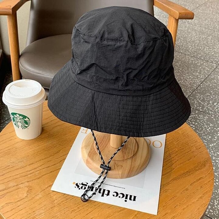 고리달린접고급이식초경량벙거지모자여름남성버킷햇
