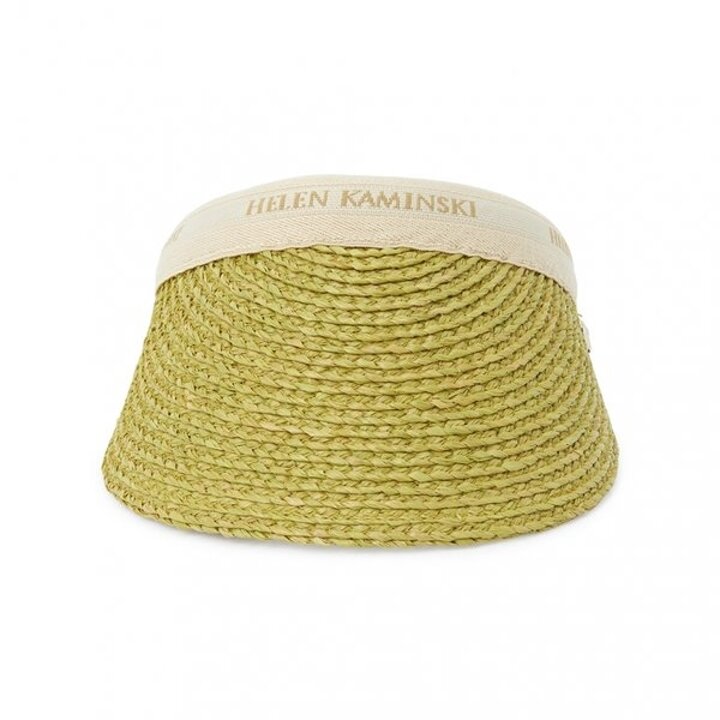 헬렌카민스키 비앙카 10 여성 바이저 HAT50265 CHARTREUSE NATURAL LOGO