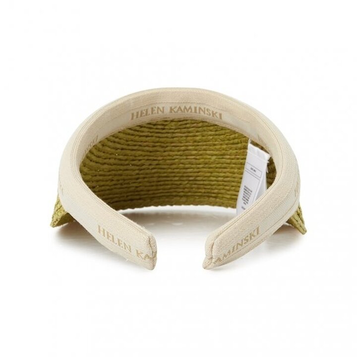 헬렌카민스키 비앙카 10 여성 바이저 HAT50265 CHARTREUSE NATURAL LOGO