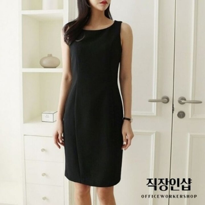 원피스 여름원피스 하객원피스 민소매원피스 블랙정장19861872667501