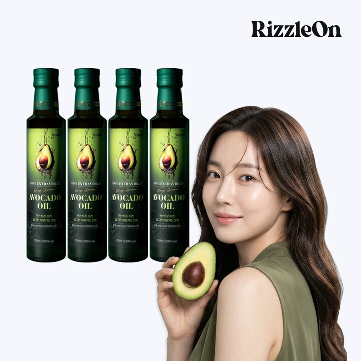 G[리즐온] 엑스트라버진 딥그린 아보카도오일 250ml x 4병.
