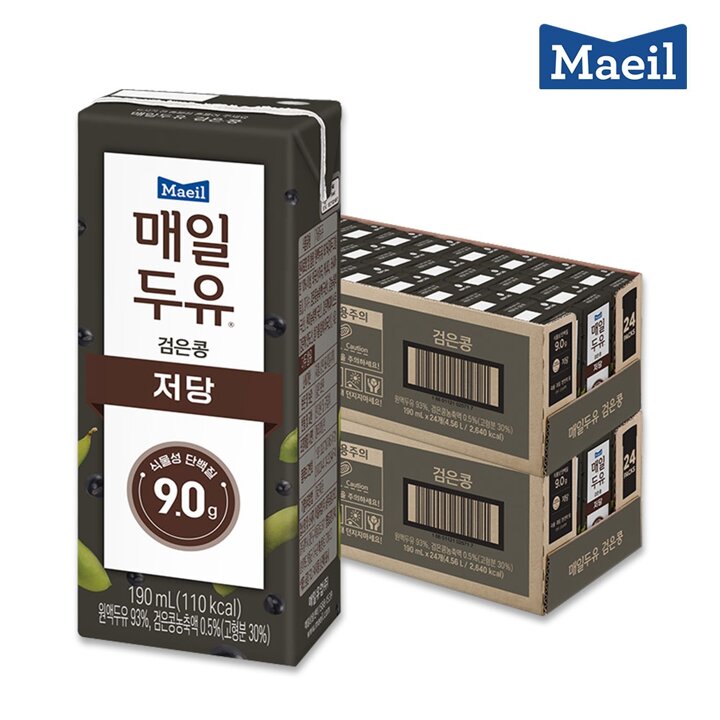 매일두유 검은콩 식물성단백질 190ml 48팩