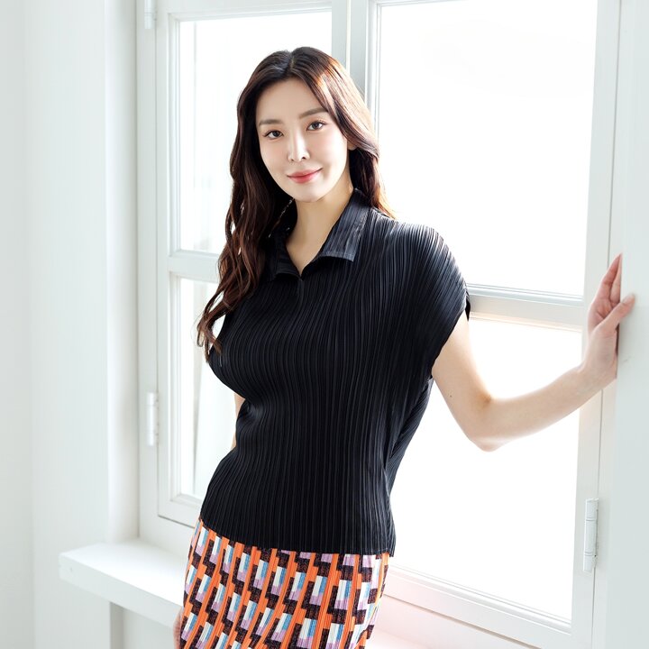 (99까지)벌룬가오리플리츠블라우스