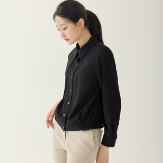 [지센] (2컬러) 피어로즈 밑단 블루종 셔츠 LFWSO991_미판매