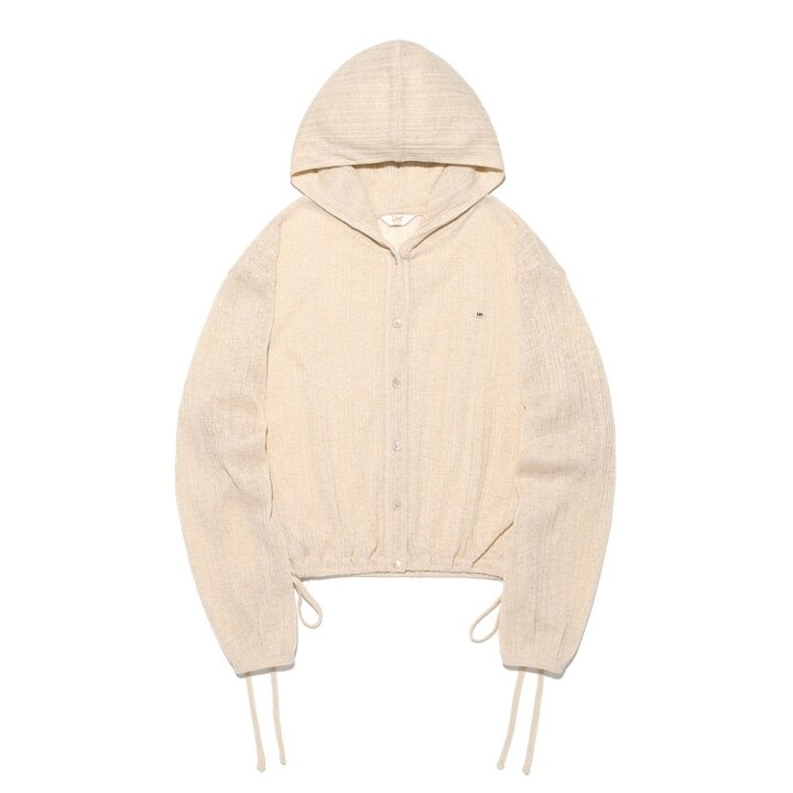 LEE 우먼 후드 긴팔 티셔츠 베이지 LE2602LT61BE