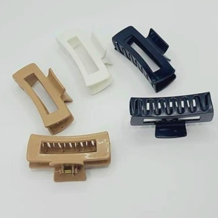 실리콘헤어집게핀머리핀사각반머리반묶음M50498