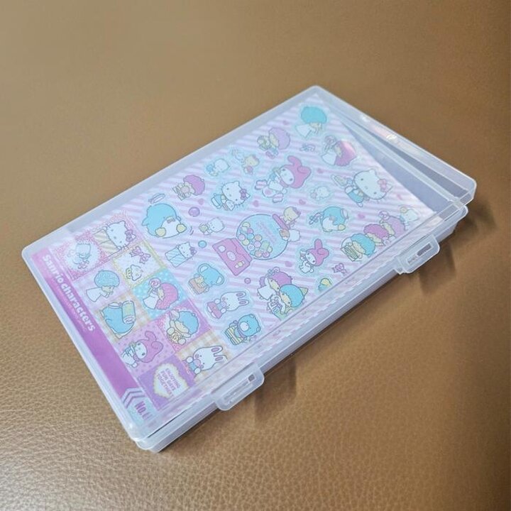투명다꾸꾸미기스티커필기구보관함정리케이스