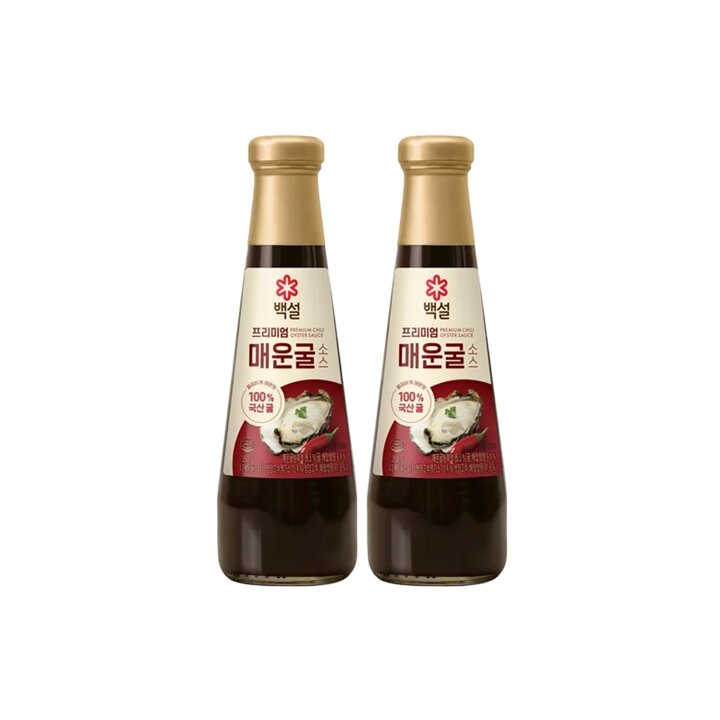 CJ 백설 프리미엄 매운굴소스 350g x2개