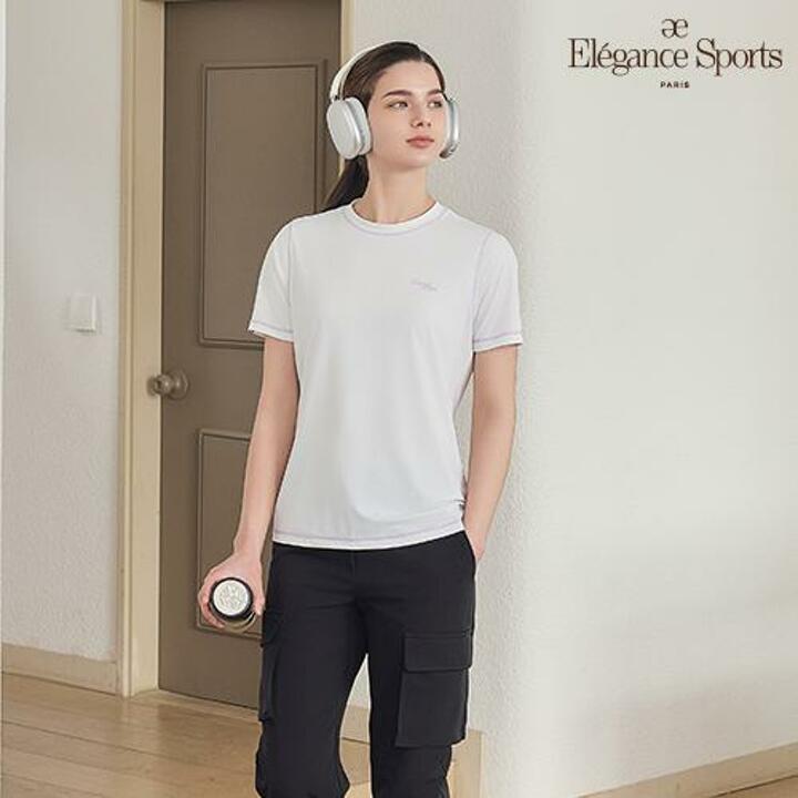 [Elégance Sports] 26SS 여성 냉감 기능성 쿨 메쉬 라운드 티셔츠 4종