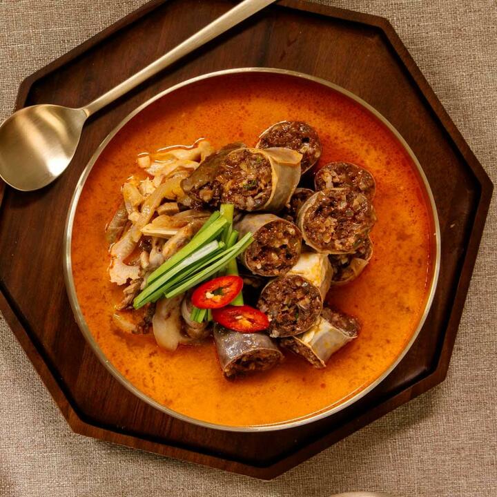 국내산 고기순대 얼큰순대국600g 6팩