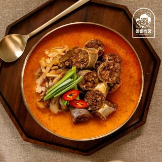 국내산 고기순대 얼큰순대국600g 6팩