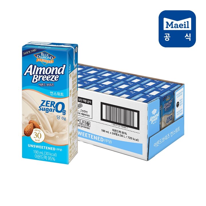 매일 아몬드브리즈 언스위트 190ml 24팩