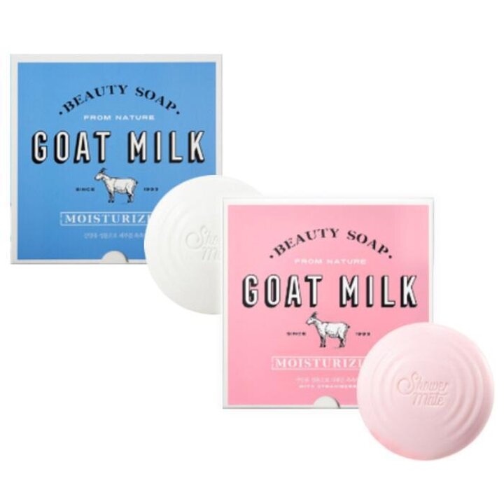 샤워메이트산양유비누90g*12입(화이트우유향/딸기우유향)