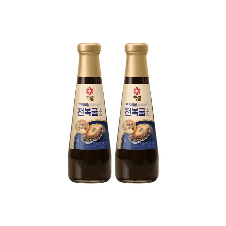 CJ 백설 프리미엄 전복굴소스 350g x2개
