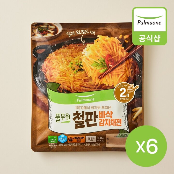 풀무원 철판 바삭감자채전 (300gX6봉)