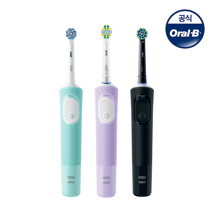 오랄비 전동칫솔 바이탈리티 프로 D103(라일락 미스트/민트그린/블랙)