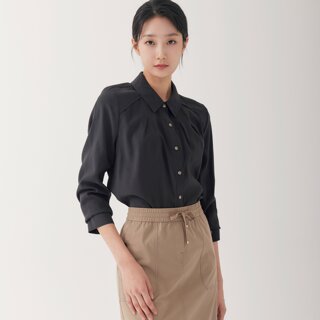 [지센] (2컬러) 피어로즈 턱 디테일 셔츠 LFWSO992_미판매