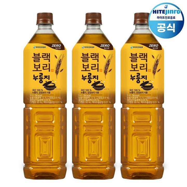 [공동구매]하이트진로 블랙보리 누룽지 1.5L x 12개