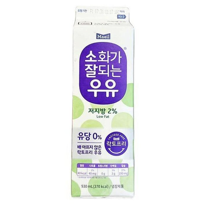 매일소화가잘되는우유저지방930MLx2개a22354