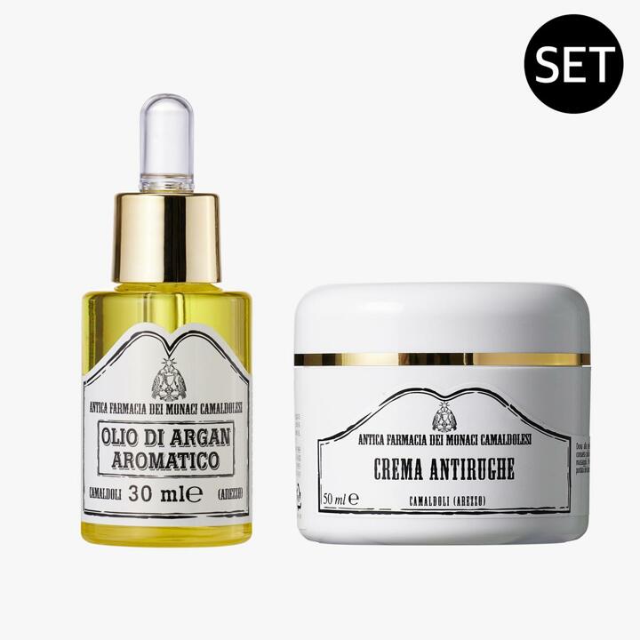 [까말돌리]슬로우 에이징SET 크레마 안티루게 50ml + 아르간 보습 오일 30ml