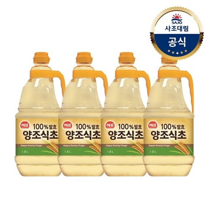 사조대림ㅣ해표 양조식초1.8L x4개