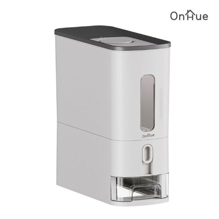 온휴 원터치 쌀통 OHR-12TW 12kg보관 투명계량창 해충차단[35527432]