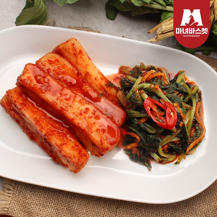 [마녀바스켓] 국내산 마녀 총각김치2kg+열무김치2kg