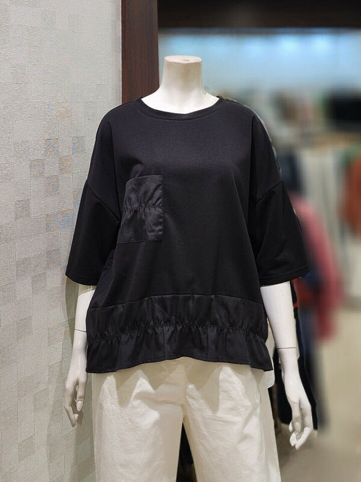 [벨라디터치] V3F2BL33 프릴 티블라우스 (P003637940)