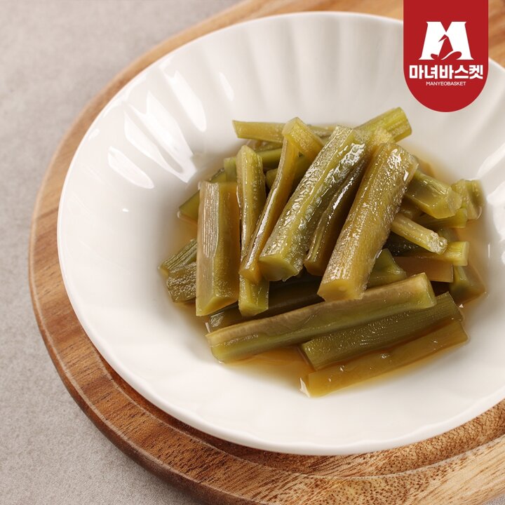 [마녀바스켓] 밥반찬 밥도둑 오독오독 궁채장아찌 1kg