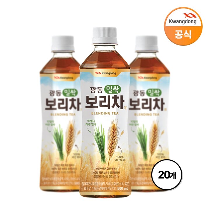 광동 밀싹보리차 500ml X 20병