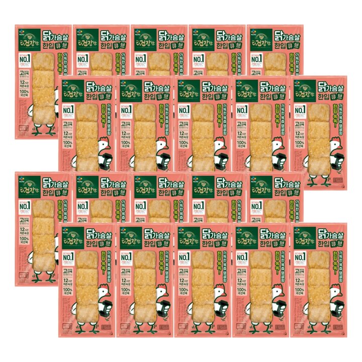 CJ제일제당 더건강한 닭가슴살 쏙쏙한입큐브80g x20개