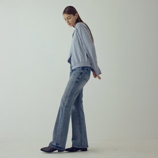 나이스클랍 세미 부츠컷 데님 팬츠 X256PWNA50