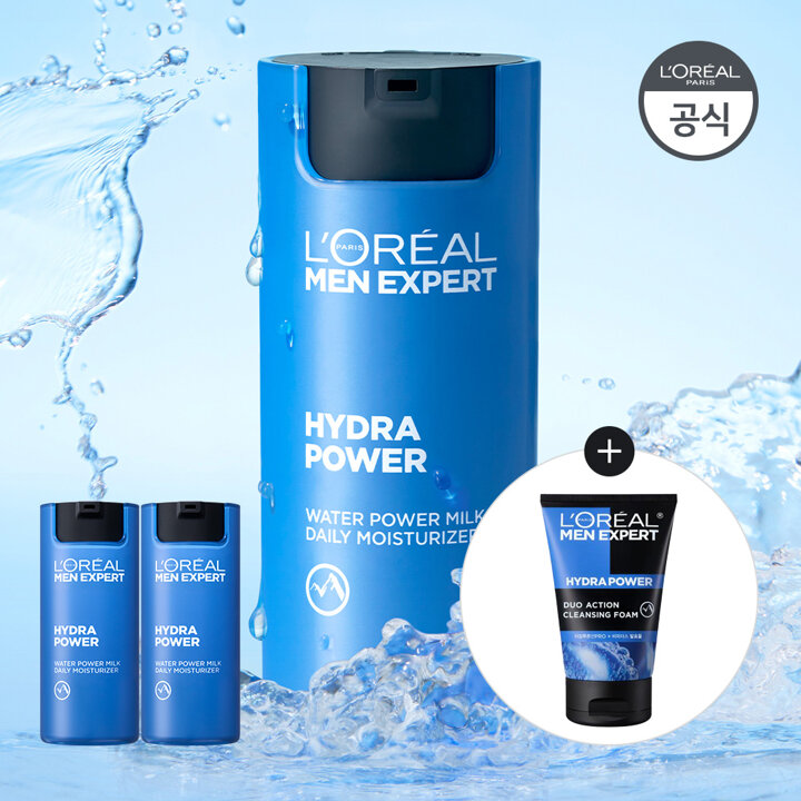 로레알파리 맨 엑스퍼트 이드라파워 수분 올인원 밀키로션 50ml 1+1 [증정]맨 아쿠아 폼 50ml