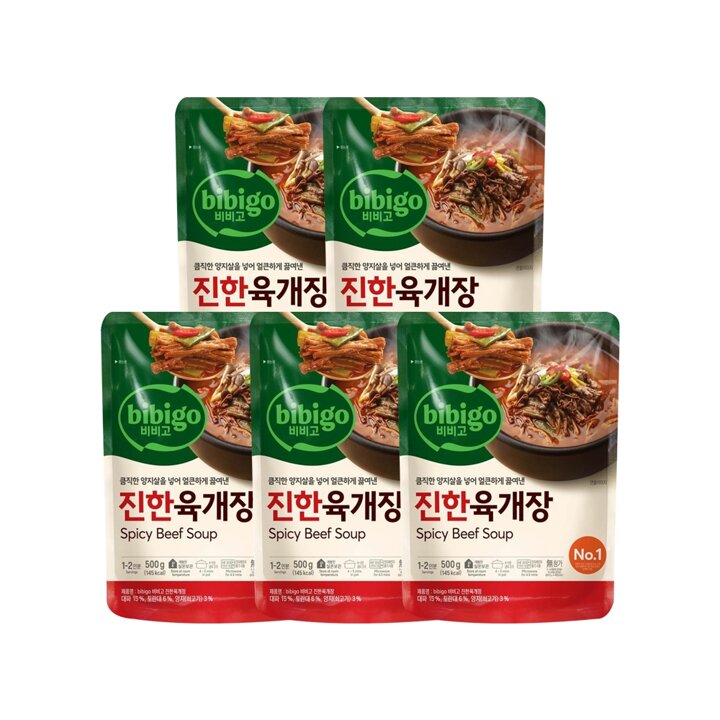 CJ 비비고 진한육개장 500g x5개