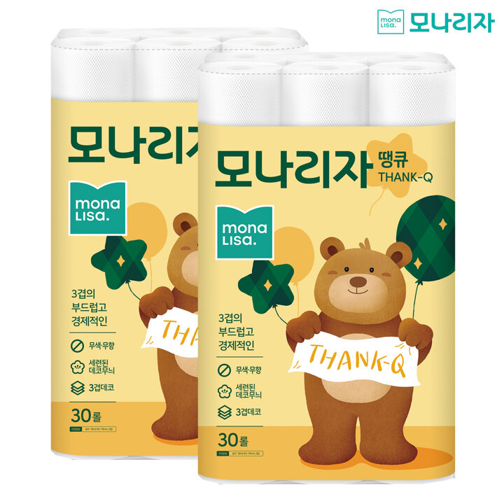 모나리자 땡큐 30m*30롤 x 2팩